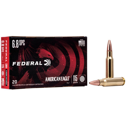 Federal American Eagle - 6.8 SPC, 115Gr, Full Metal Jacket, 20-Round Box