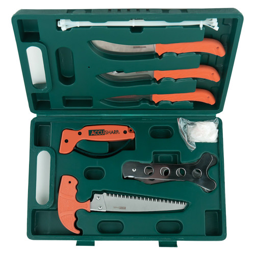AccuSharp Game Processing Kit - Fixed Blade Knife, Green