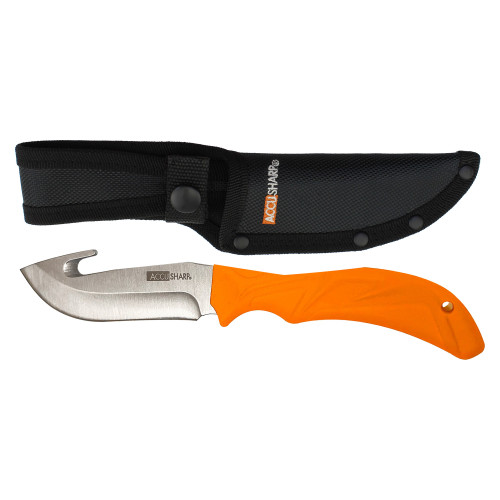 AccuSharp Gut-Hook - Fixed Blade Knife, Green