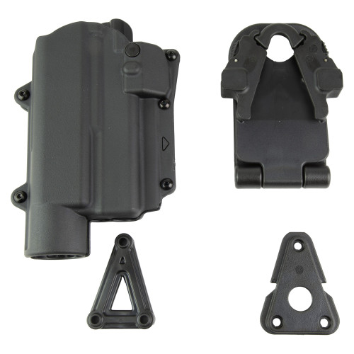 Rapid Force - Duty Holster, Fits Glock 19 with Light, Right Hand, Black