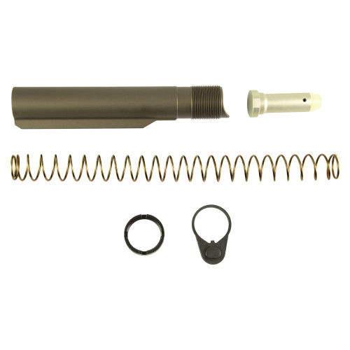 Aero Precision Enhanced Carbine Buffer Kit - Buffer Tube Complete Assembly, AR-10, Brown