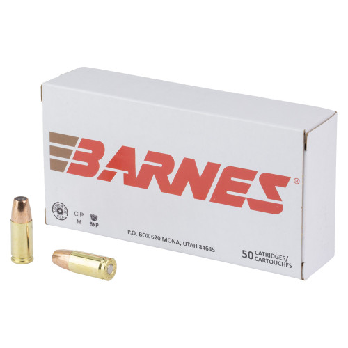 Barnes DEFENSE JHP - 9MM, 124Gr, Hollow Point, 20-Round Box