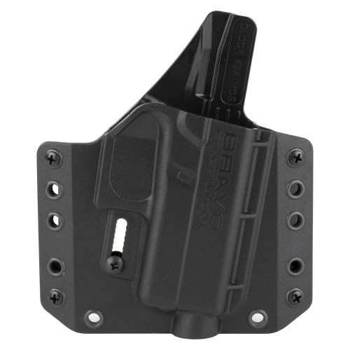 Bravo Concealment BCA - Outside Waistband Holster, Fits Glock 43/43X, Right Hand, Black