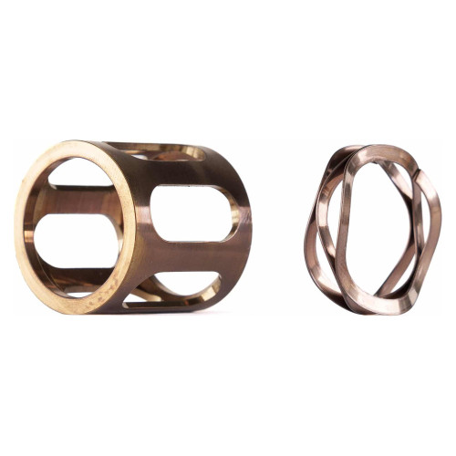 Dead Air Armament Dead Air Mojave 9 Fixed Barrel Spacer, 17-4 Stainless Steel Construction, Heat Treated Stainless Finish
