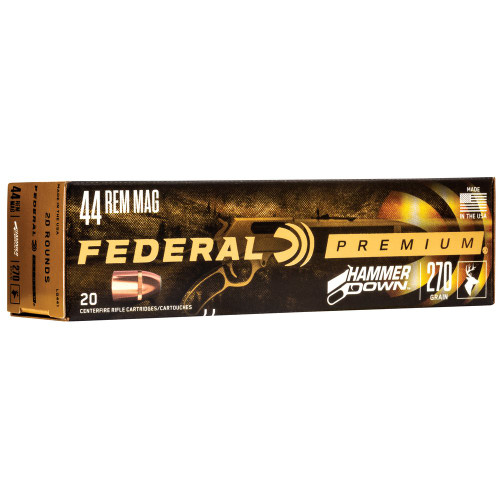 Federal Premium - 44 Magnum, 270Gr, Solid Base, 20-Round Box