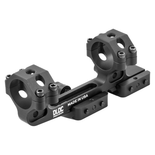 DLOC Precision Cantilever Scope Mount, 30mm, 1.53" Height, Hardcoat Anodized Finish, Black, Fits Picatinny