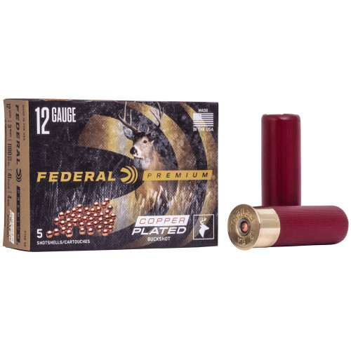 Federal Premium - 12 Gauge 3", 4 Buck, Buckshot, 5-Round Box
