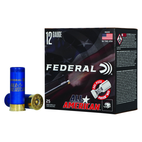 Federal All American - 12 Gauge 2.75", #8, Partition, 25-Round Box