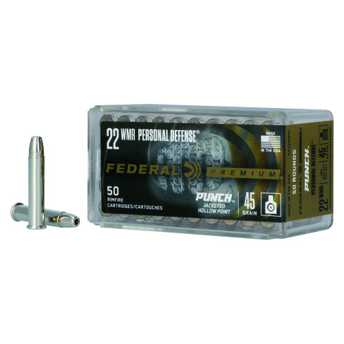 Federal Punch - 22 WMR, 45Gr, Hollow Point, 50-Round Box