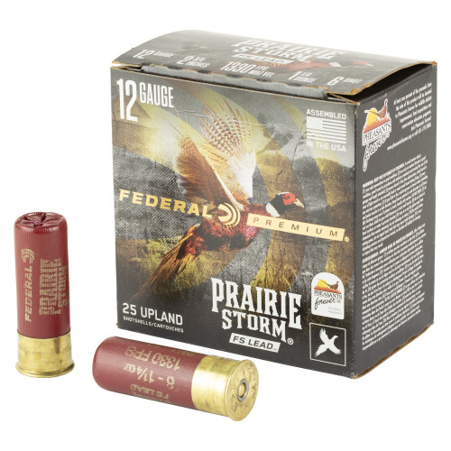 Federal Prairie Storm - 12 Gauge 2.75", #6, Partition, 25-Round Box