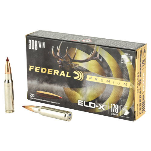 Federal Premium - 308 Winchester, 178Gr, Polymer Tip, 20-Round Box