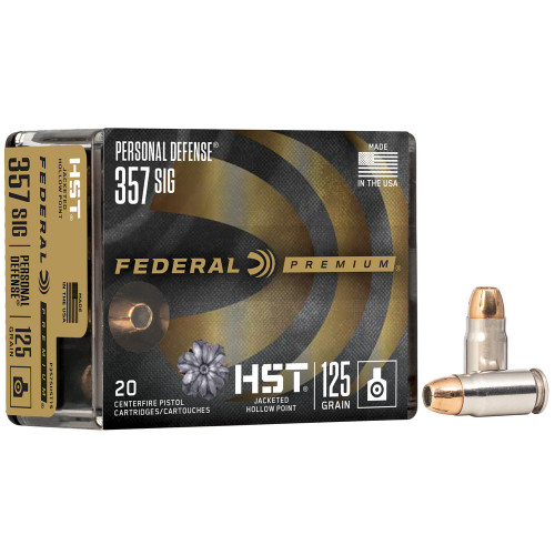 Federal Premium - 357 Sig, 125Gr, Hollow Point, 20-Round Box