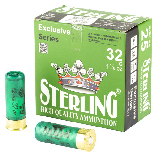 Sterling Exclusive Series - 12 Gauge 2.75", #5, Shot, 25-Round Box
