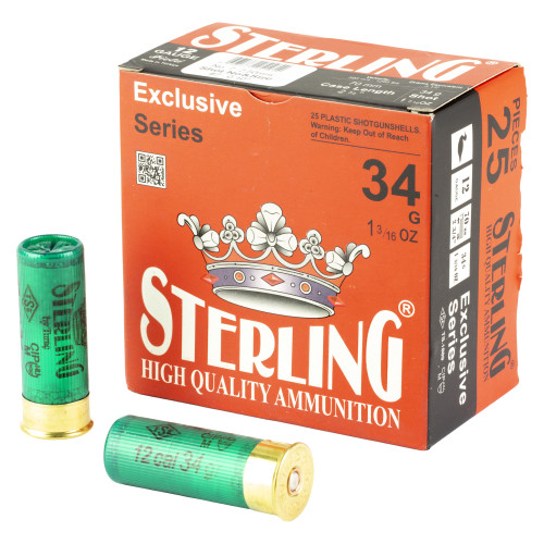 Sterling Exclusive Series - 12 Gauge 2.75", #7, Shot, 25-Round Box