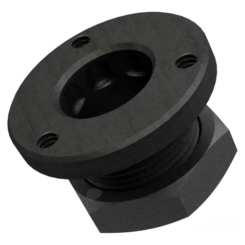 GrovTec Non-Rotating Flanged Base, Black