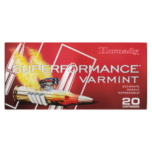 Hornady Superformance Varmint - 223 Winchester Super Short Magnum, 55Gr, V-Max, 20-Round Box