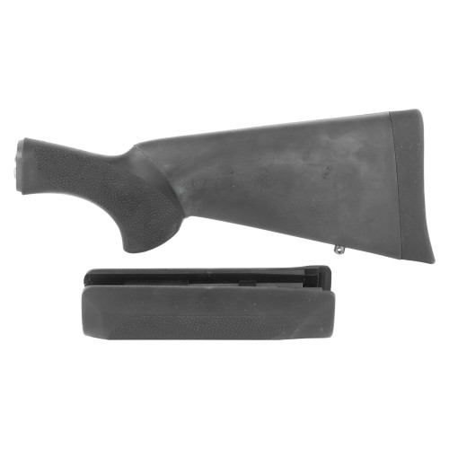 Hogue Stock Over Molded, Fits Remington 870, with Forend, Black