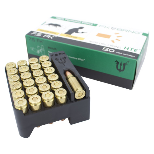 FK BRNO F9 Ammo - 7.5 FK, 100Gr, Full Metal Jacket, 50-Round Box