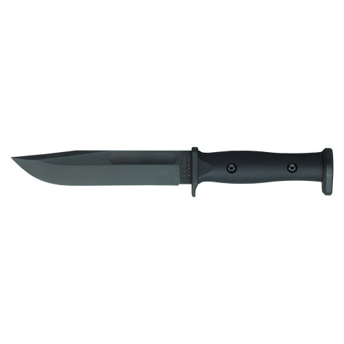 KA-BAR Knives Slabby - Fixed Blade Knife, Plain, 6.86", Black