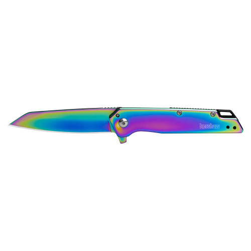 Kershaw Misdirect - Folding Knife/Assisted, Plain, 3", Rainbow