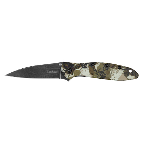 Kershaw Leek - Folding Knife/Assisted, Plain, 3", Black