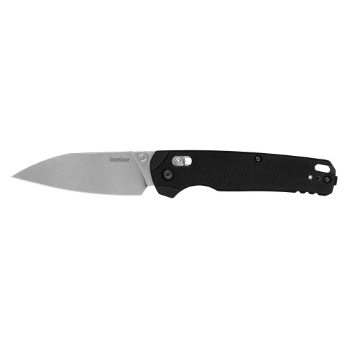 Kershaw Bel Air XL - Folding Knife, Plain, 3.4", Black, Silver
