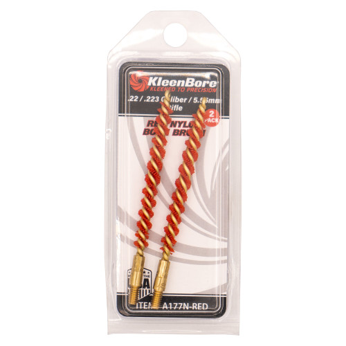 Kleen-Bore Rifle Red Nylon Bore Brush - .22 Caliber