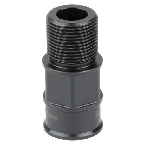 KNS Precision, Inc. AR15 Adaptor, 1/2X28 to 5/8X24 AR15 to 30 Cal Suppressor, Nitride Finish, Black