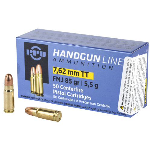 Prvi Partizan Pistol - 7.62X25 Tokarev, 85Gr, Full Metal Jacket, 50-Round Box