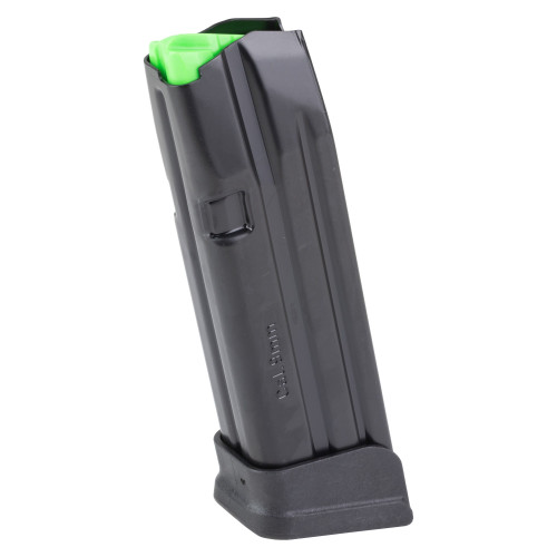 Mec-Gar USA Magazine, 9MM, 18 Rounds, Extended Fit, Fits GLOCK 19, Anti-Friction Coating, Black