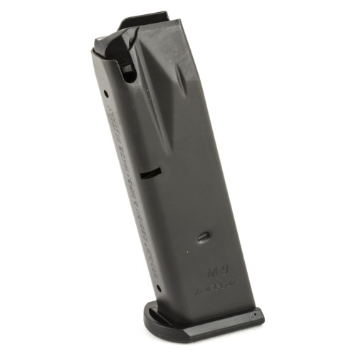 Mec-Gar USA Pistol Magazine, 9MM, 15 Rounds, Fits Beretta 92, Blued Finish