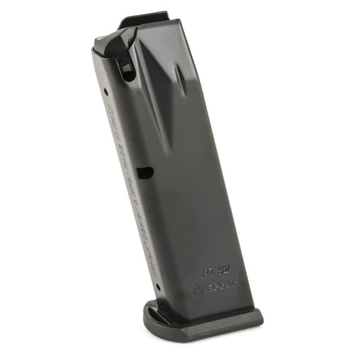 Mec-Gar USA Pistol Magazine, 9MM, 15 Rounds, Fits Taurus PT92/99, Steel, Blued Finish