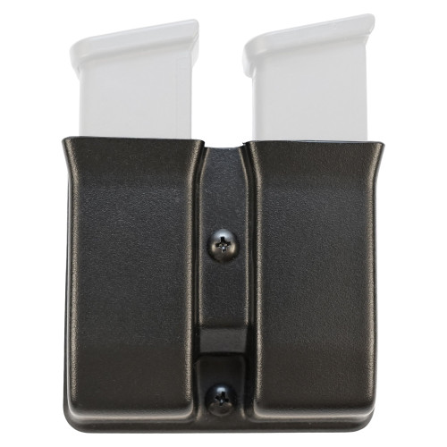 Mission First Tactical Double Pistol Magazine Pouch, Fits GLOCK 9/40 Magazines, Black, Adjustable Retention, Includes 1.5" Belt Loop