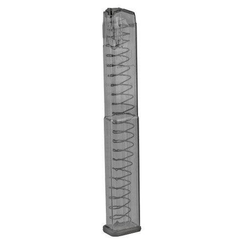Elite Tactical Systems Group Magazine, 9MM, 40 Rounds, Fits Glock 17/19/19X/26/34/45, Clear