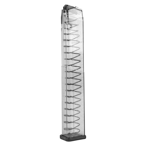 Elite Tactical Systems Group Elite Tactical Systems Group, Magazine, 45ACP, 30 Rounds, Fits Glock 21/30/41, All Generations, Polymer, Clear