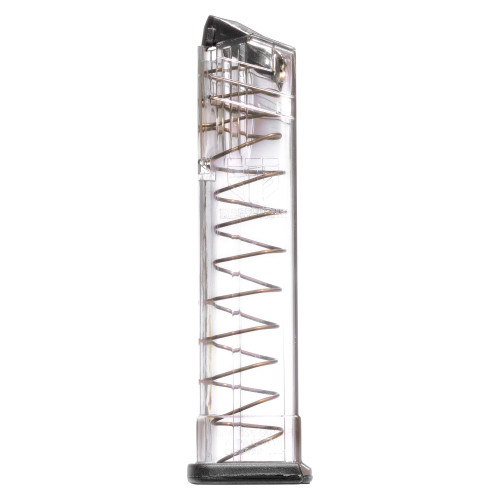 Elite Tactical Systems Group Elite Tactical Systems Group, Magazine, 9MM, 21 Rounds, Fits Sig Sauer P320, Polymer, Clear, Competition Legal 140mm
