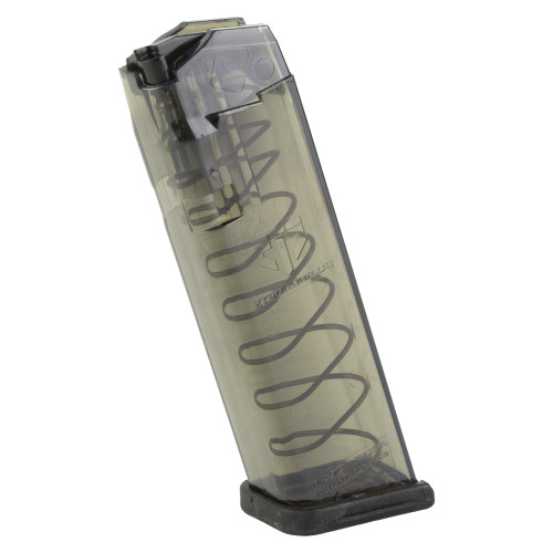 Elite Tactical Systems Group Magazine, 9MM, 17 Rounds, Fits Glock 17/19/26, Carbon Smoke