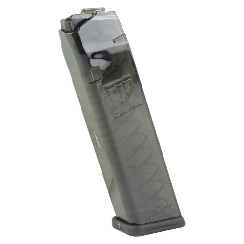 Elite Tactical Systems Group Magazine, 10MM, 20 Rounds, Fits Glock 20/29/40, Carbon Smoke