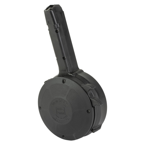 KCI USA Drum Magazine, 9MM, 50 Rounds, Fits Glock 17/19/26, Black
