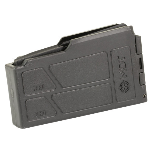 MDT Magazine, 7MM PRC, 3 Rounds, Fits Long Action AICS Pattern, Polymer Construction, Black