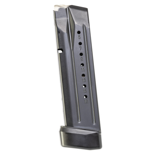 Smith & Wesson Magazine, 9MM, 17 Rounds, Fits S&W Competitor, Steel, Black