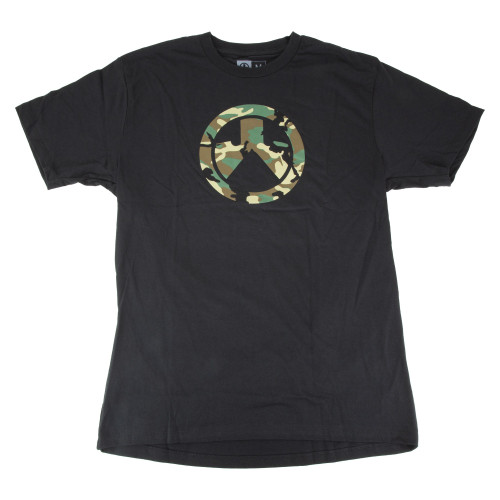 Magpul Industries Woodland Camo Icon Logo - T-Shirt, Medium, Black