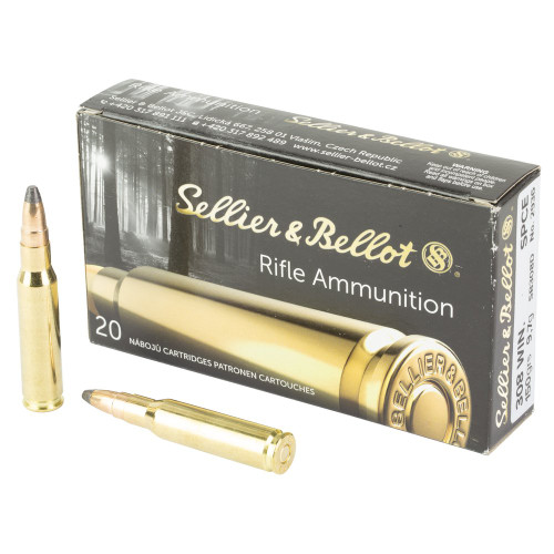 Sellier & Bellot Rifle - 308 Winchester, 150Gr, Soft Point Cutting Edge, 20-Round Box