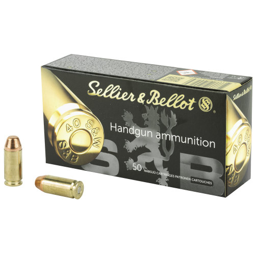 Sellier & Bellot Pistol - 40 S&W, 180Gr, Full Metal Jacket, 50-Round Box