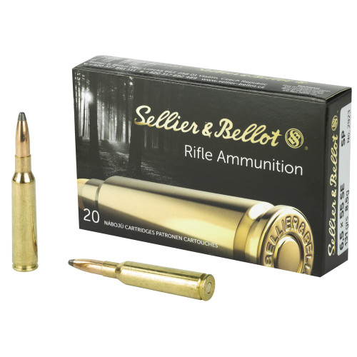 Sellier & Bellot Rifle - 6.5X55 Swedish, 131Gr, Soft Point, 20-Round Box
