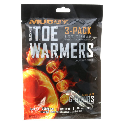 Muddy Disposable Toe Warmers - Black, Orange