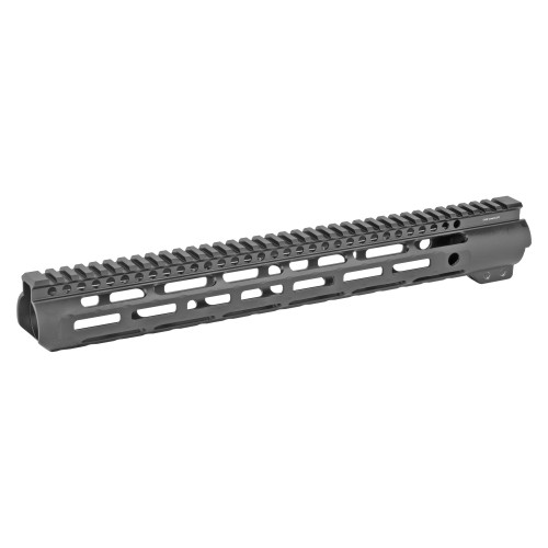 Midwest Industries Slim Line Handguard, 15" Length, M-LOK, Aluminum, Fits AR-15 Rifles, Includes 5-Slot Polymer Rail, Black Anodized Finish