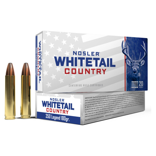 Nosler Whitetail Country - 350 Legend, 180Gr, Straight Wall, 20-Round Box