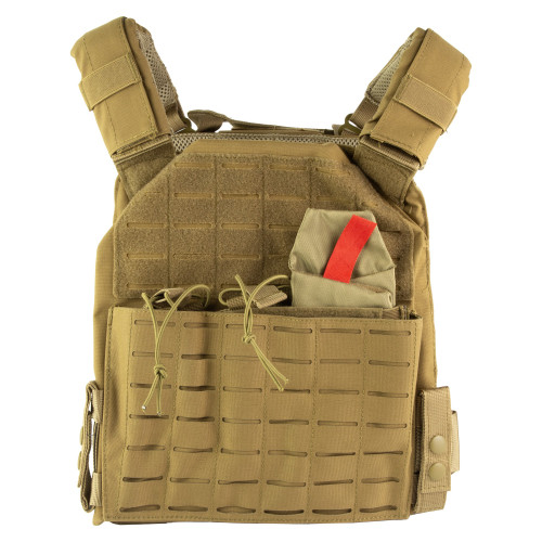 NcSTAR Laser Cut Plate Carrier - Body Armor Carrier, Tan