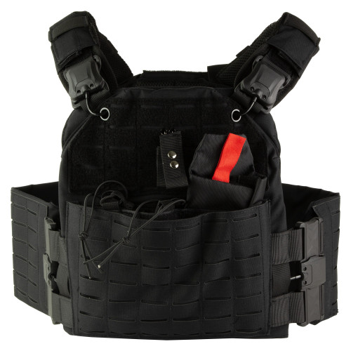 NcSTAR Quick Release Laser Cut Plate - Body Armor Carrier, Black